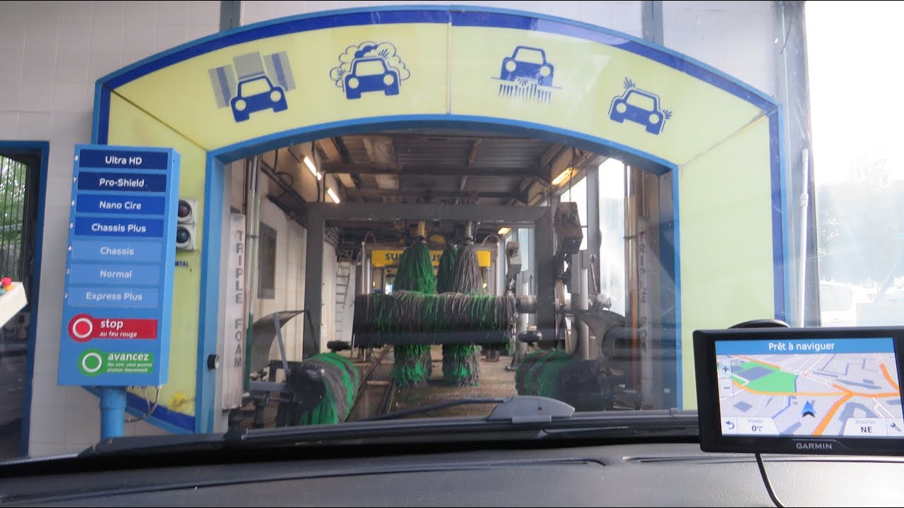 [4K] IMO car wash (inside view)