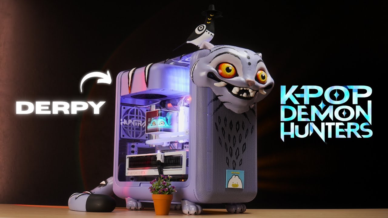 Мод KPOP Demon Hunters Derpy HYTE X50 для ПК на выставке CES 2026