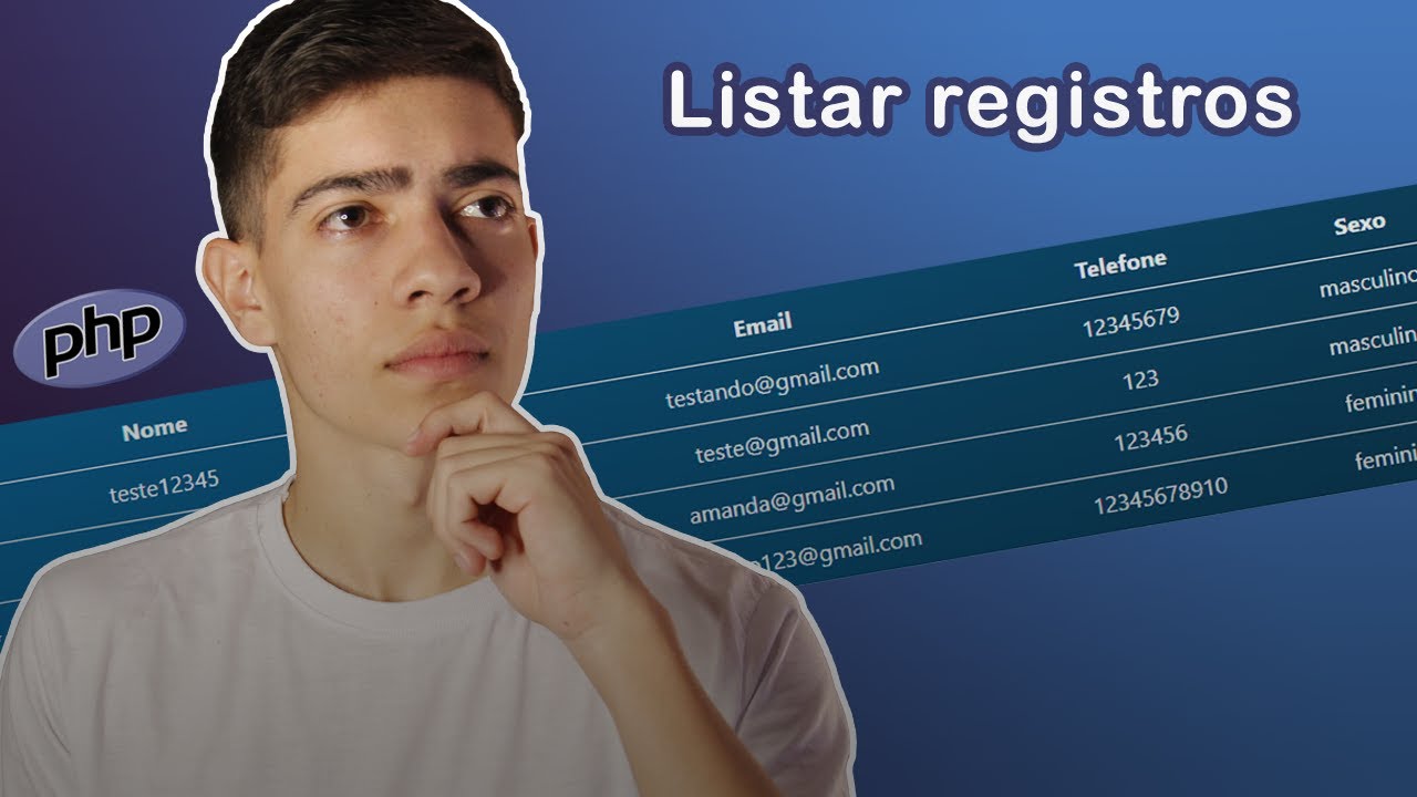 Aprenda como LISTAR os REGISTROS do seu BANCO DE DADOS com PHP #03