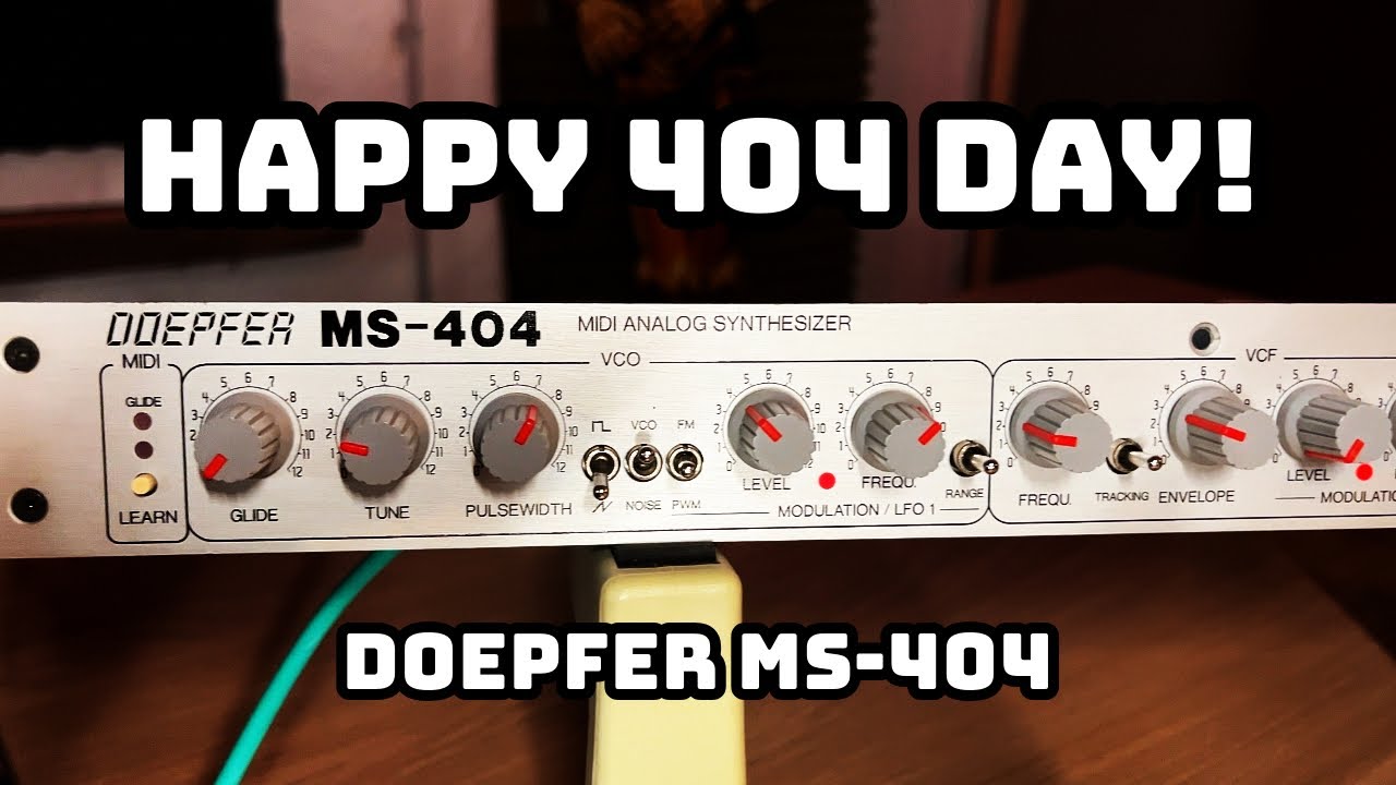 Doepfer MS-404 Analog Synthesizer - 303 successor or Eurorack predecessor ?