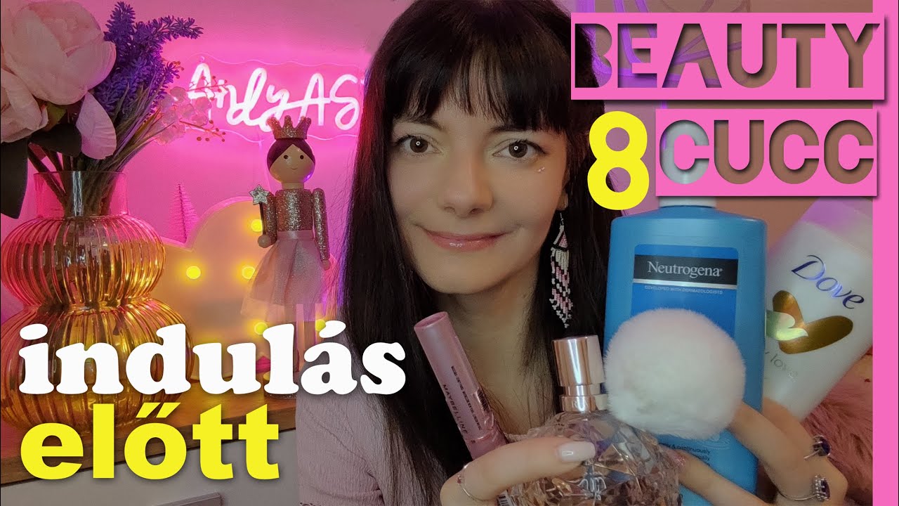 8 BEAUTY CUCC💄🩷 INDULÁS ELŐTT 🩷 #asmr #magyarasmr #beautyasmr #beauty #skincareasmr #rodemic