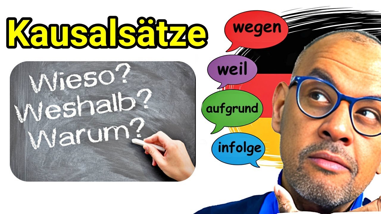 #45 Kausalsätze الجمل السببية في الألماني