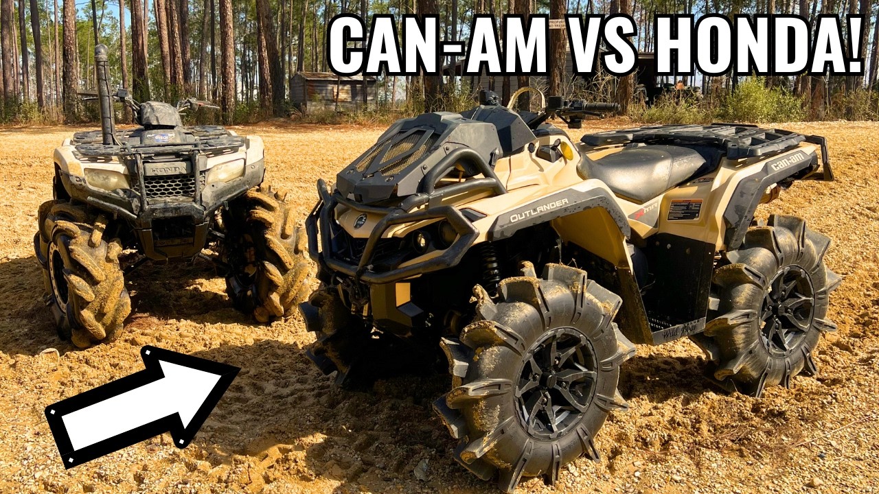 Can-Am and Honda Hit The MUDDY Trails at Zona ATV Park!