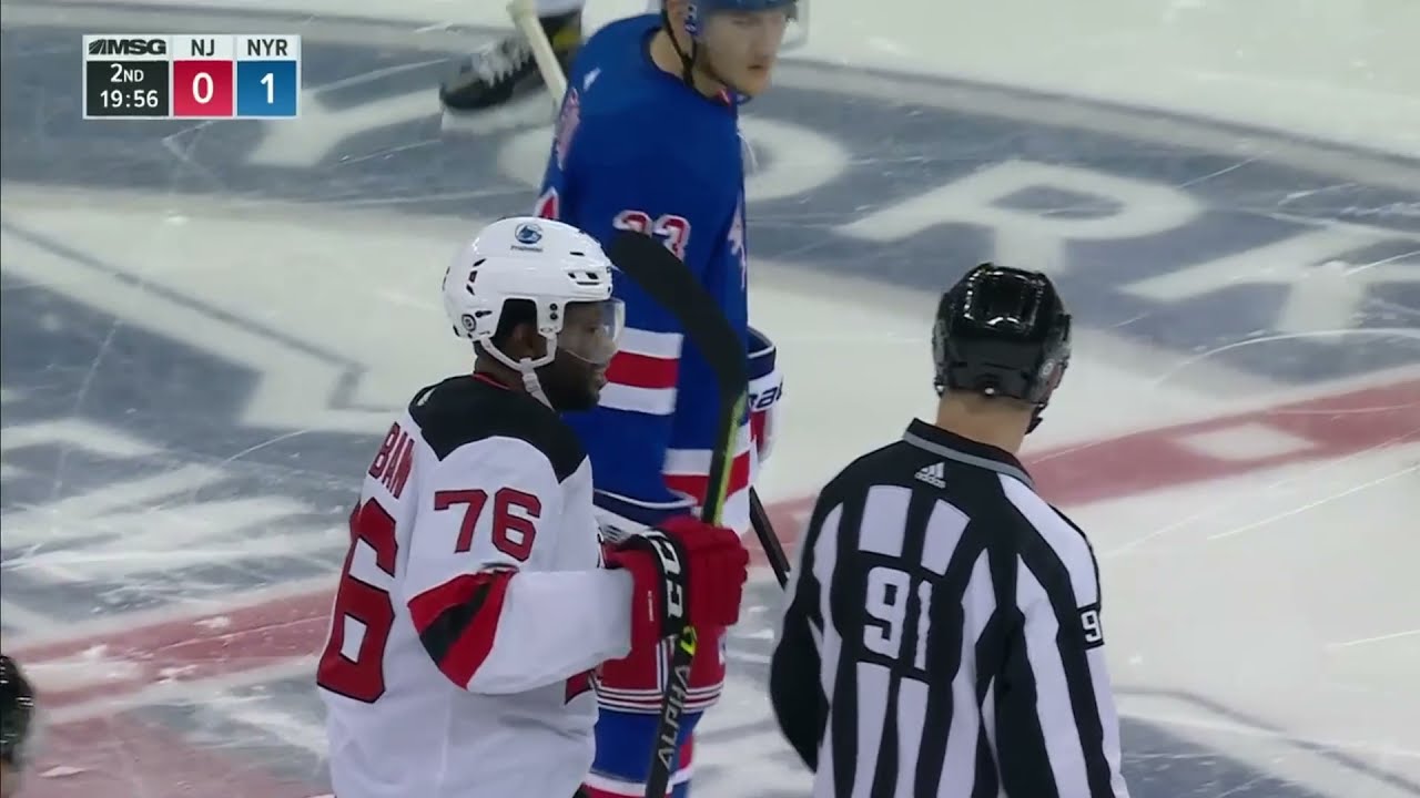 NHL Fight - Devils @ Rangers - Subban vs Kreider - 05 10 2021