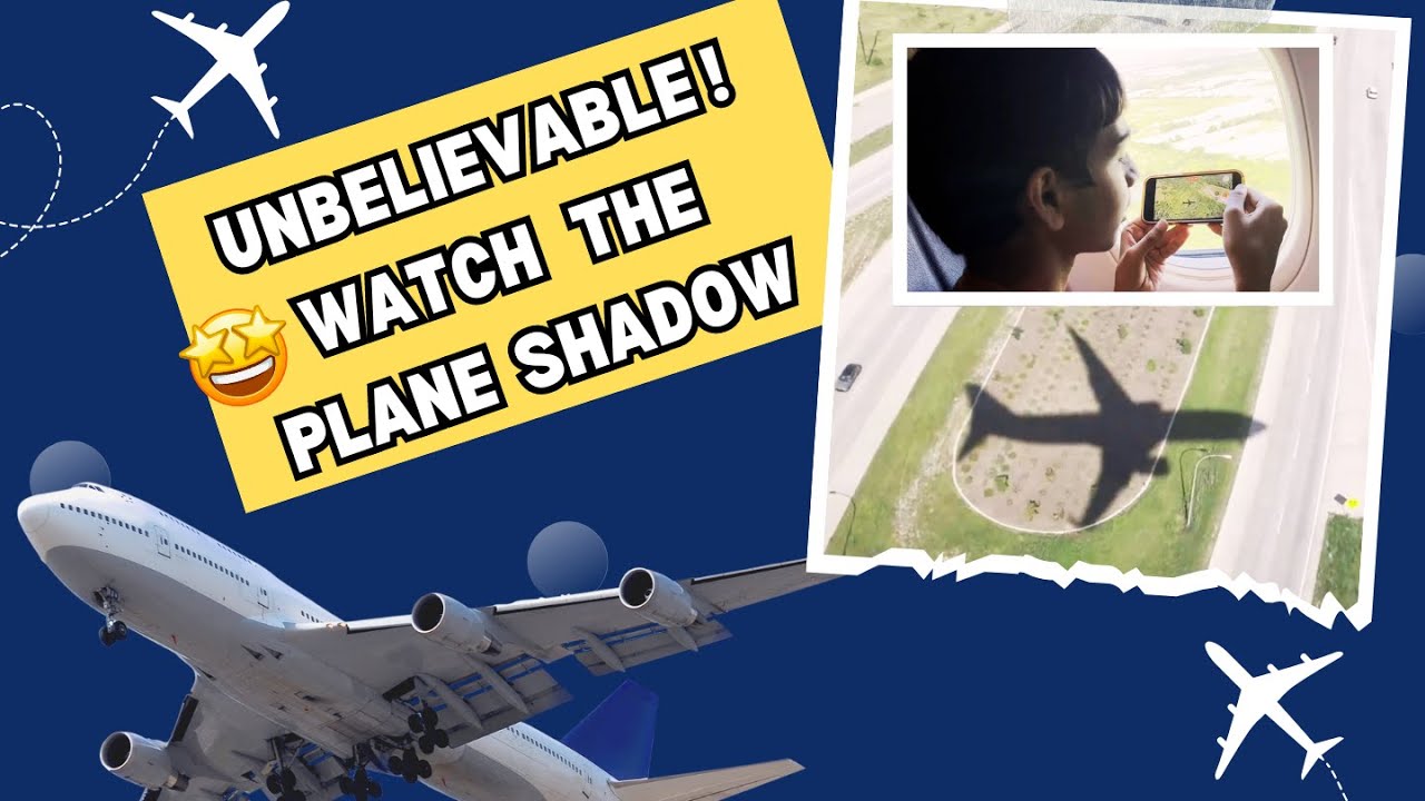 Unbelievable - Seeing my own plane's shadow from the window!