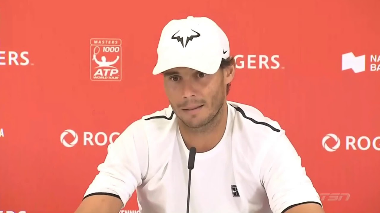 Rafael Nadal Press conference after his victory at Rogers Cup 2018 in Toronto