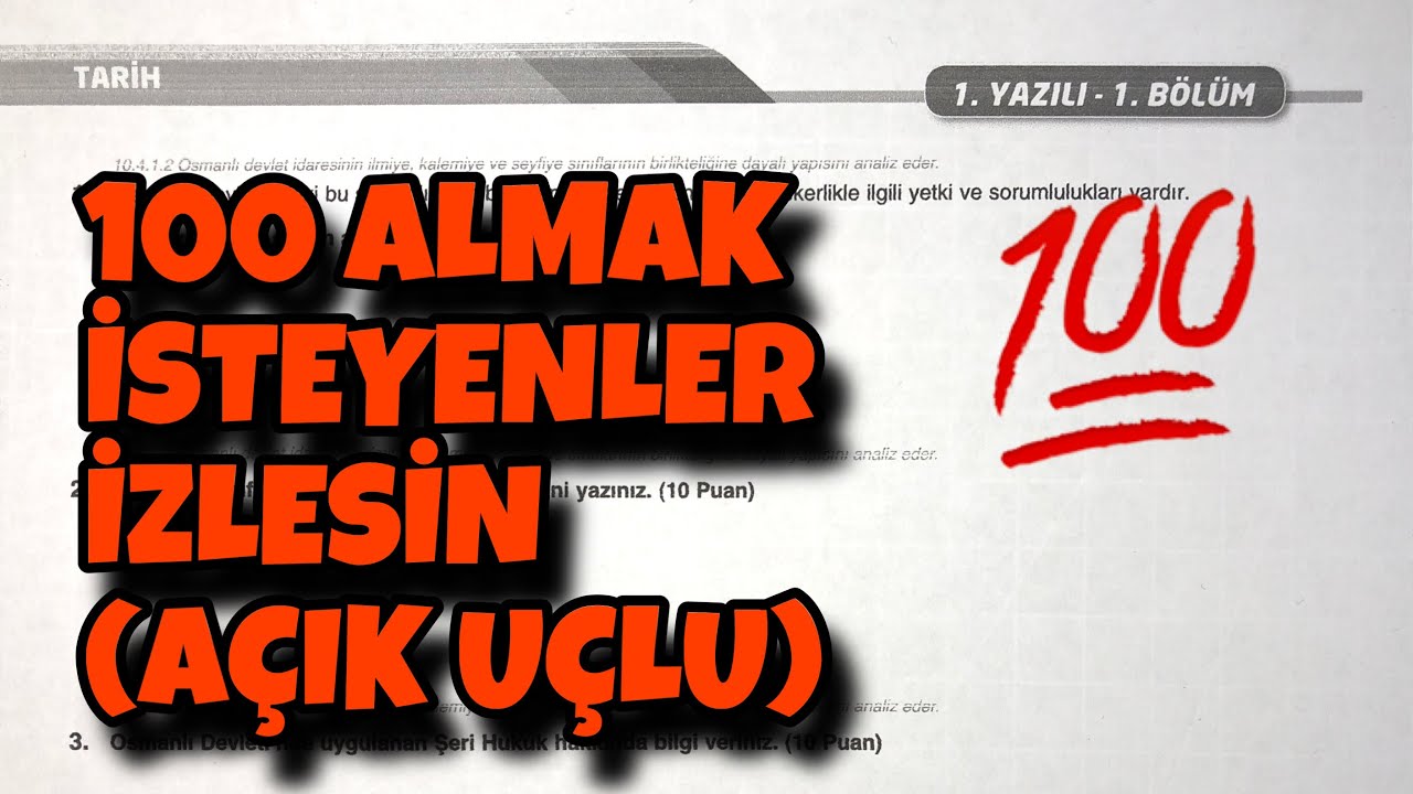 10.Sınıf Tarih 2.Dönem 1.Yazılı