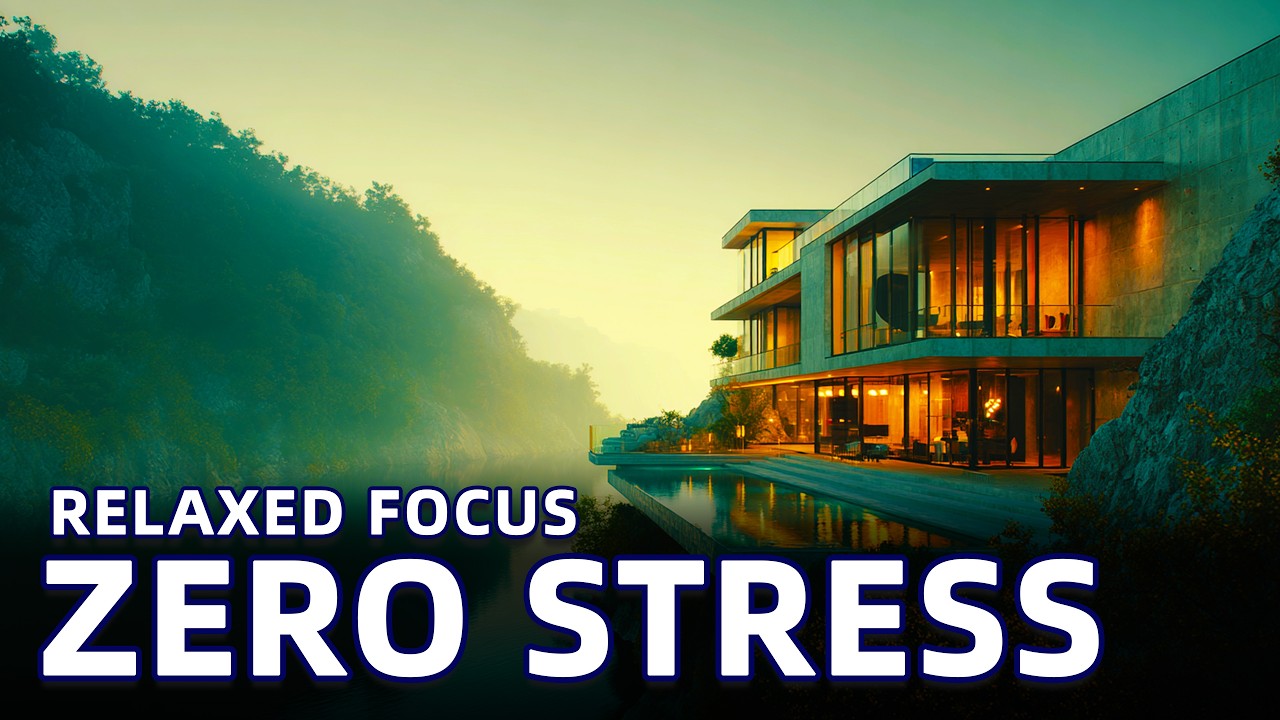 Lagoon-Front Sunset | Deep Background Music | 4-Hour Relaxing Music