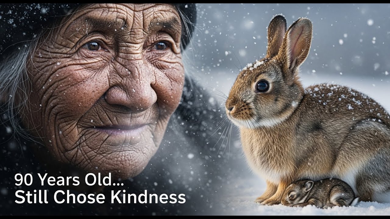 90-Year-Old Widow Saves a Trapped Mother Rabbit and Her Newborn Kits in Siberia ❄️🐇