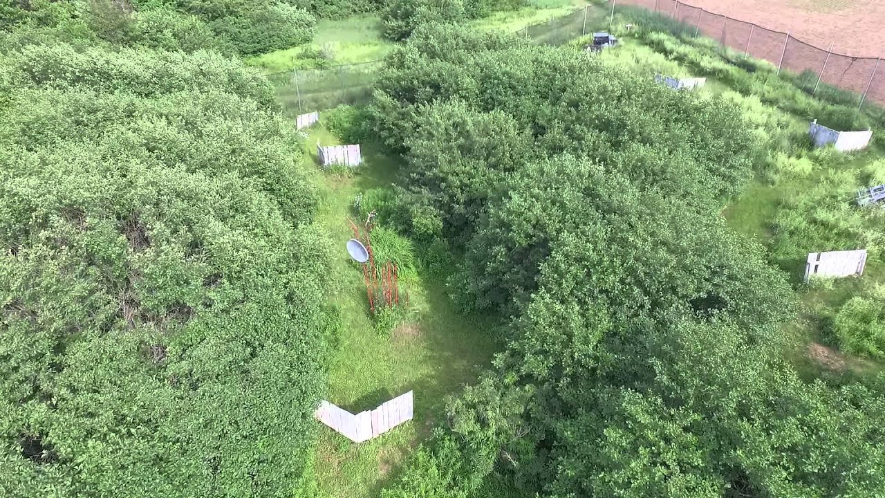 The Gully Field Drone Flyover - Crossfire PEI Adventure Paintball