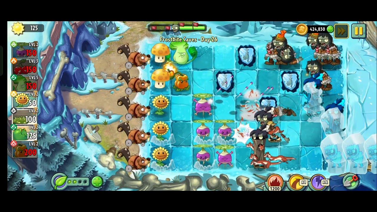 PVZ2 Frostbite Caves Day 26