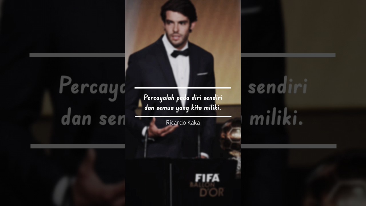 Ricardo Kaka #shorts #motivasi #inspirasi #katabijak #katakatabijak #quotes #afirmasi  #betterme