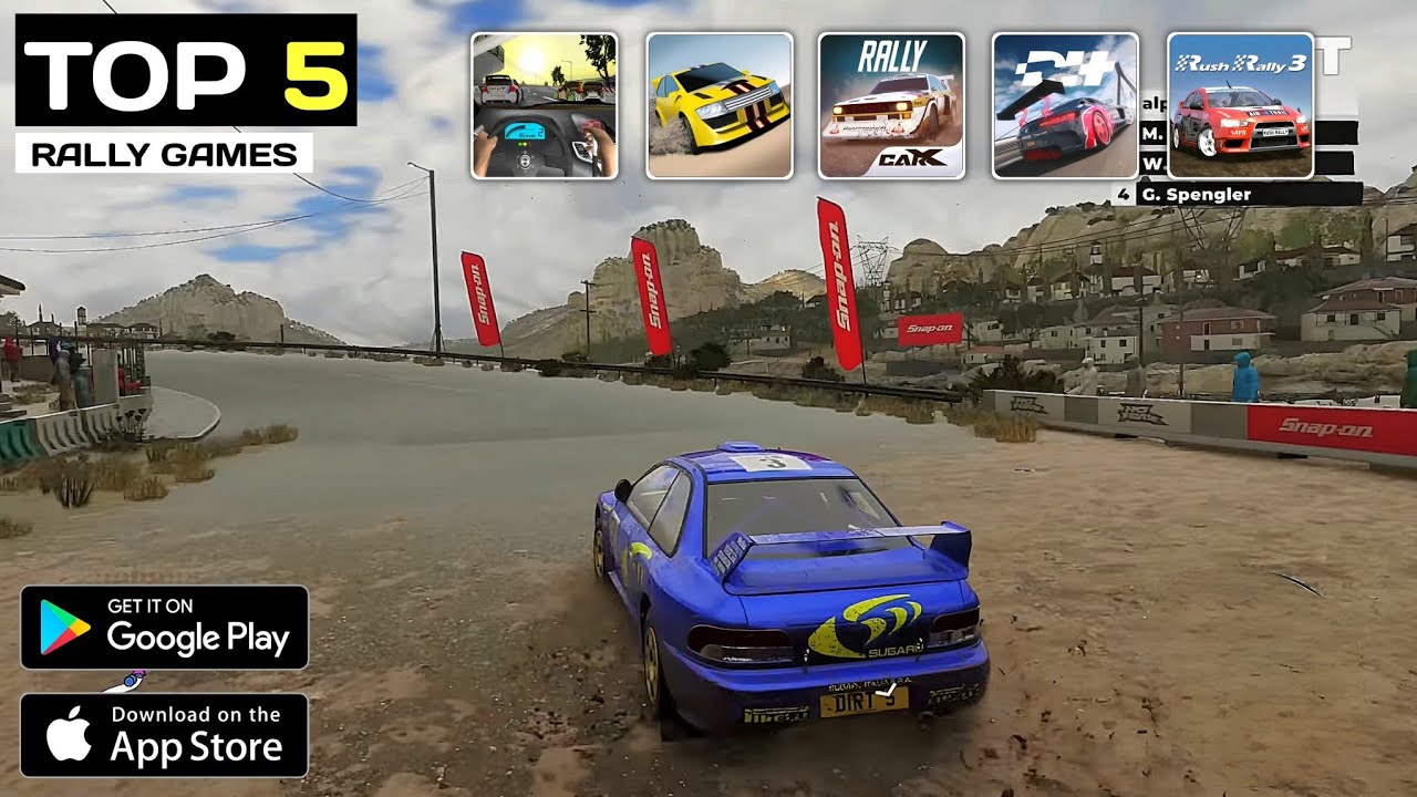 Top 5 Rally Games For Mobile | High Graphics Rally Games For Mobile