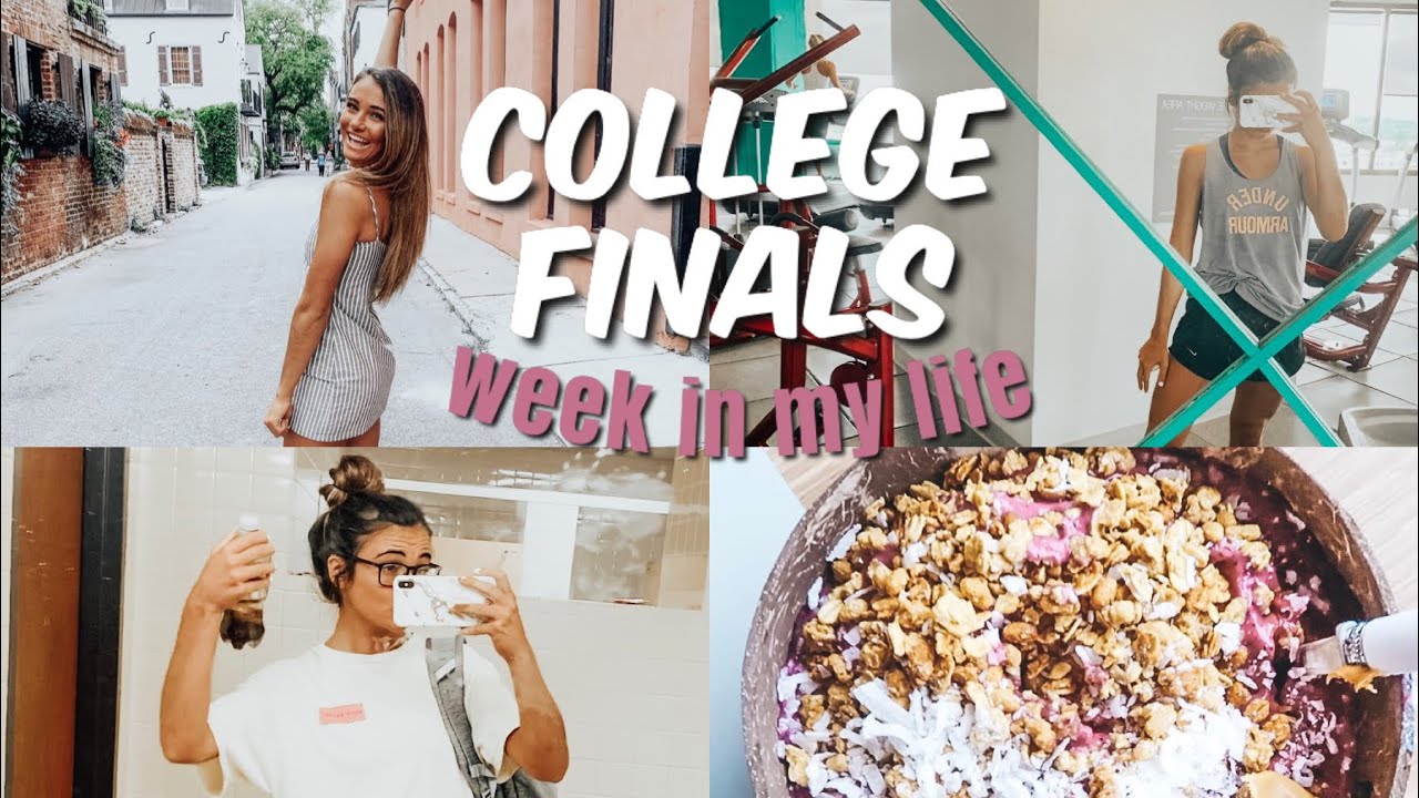 College Finals WEEK IN MY LIFE | working out, studying, charleston, & more!