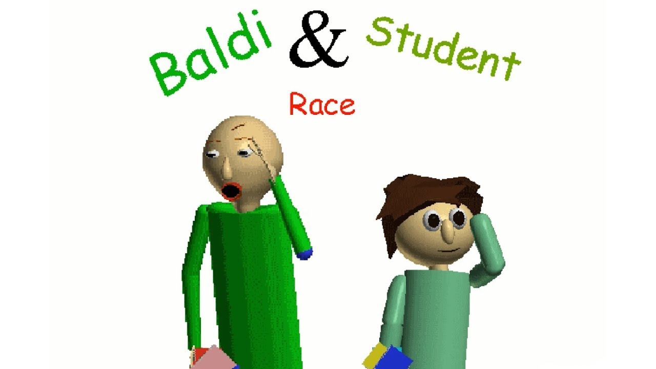 EvyEvj Plays Baldi & Student Race!! | A Baldi Mod