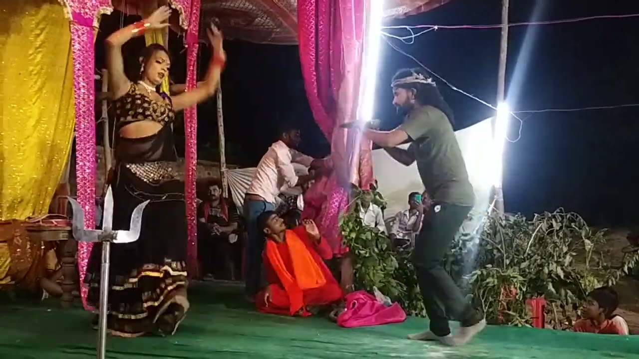 रामलीला में कॉमेडी के साथ सुंदर नृत्य । राघवेंद्र रामलीला मंच रैपुरा चित्रकूट धाम