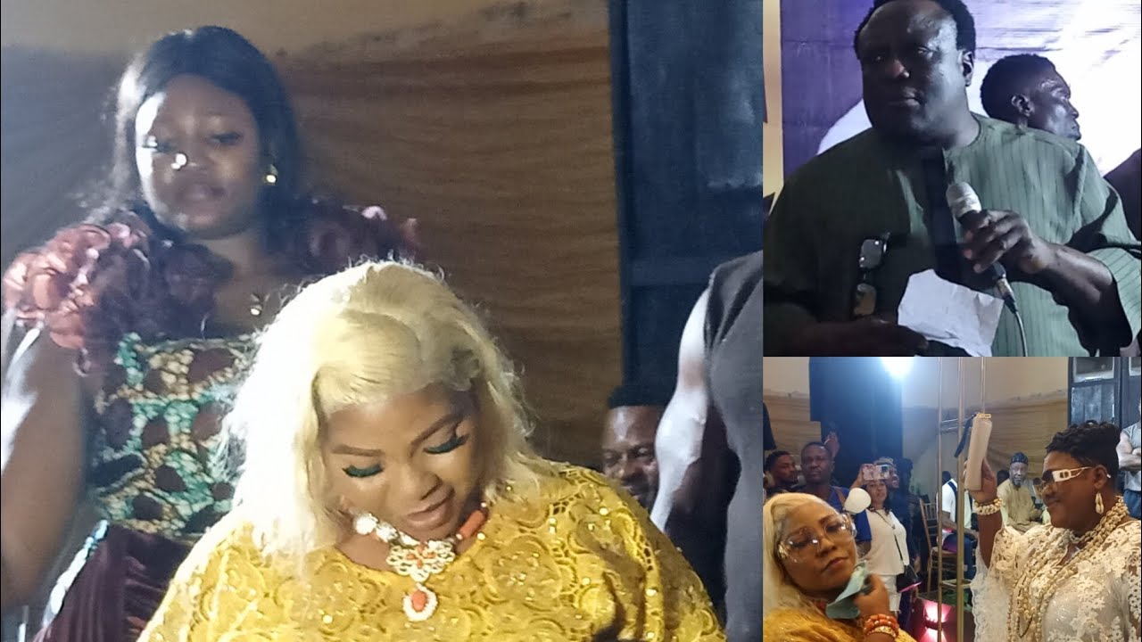 Again! Ajesikemi Paints Lagos Blue as Saidi Osupa appears on stage for Aje Olokun  celebration