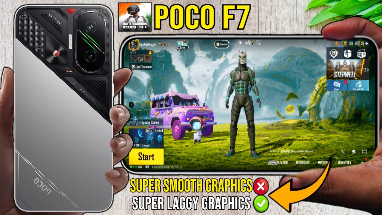 POCO F7 - BGMI NEW 4.0 Update 14 KILLS 90 FPS GAMEPLAY TEST WITH FPS METER