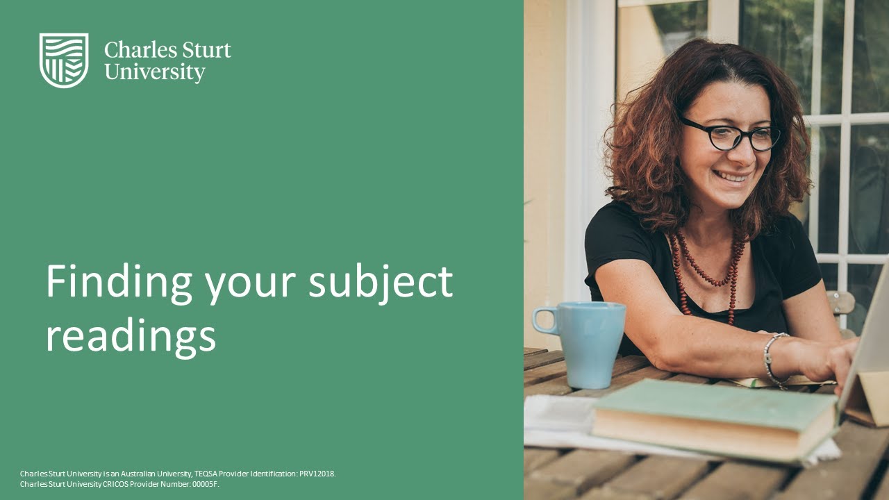 Finding your subject readings
