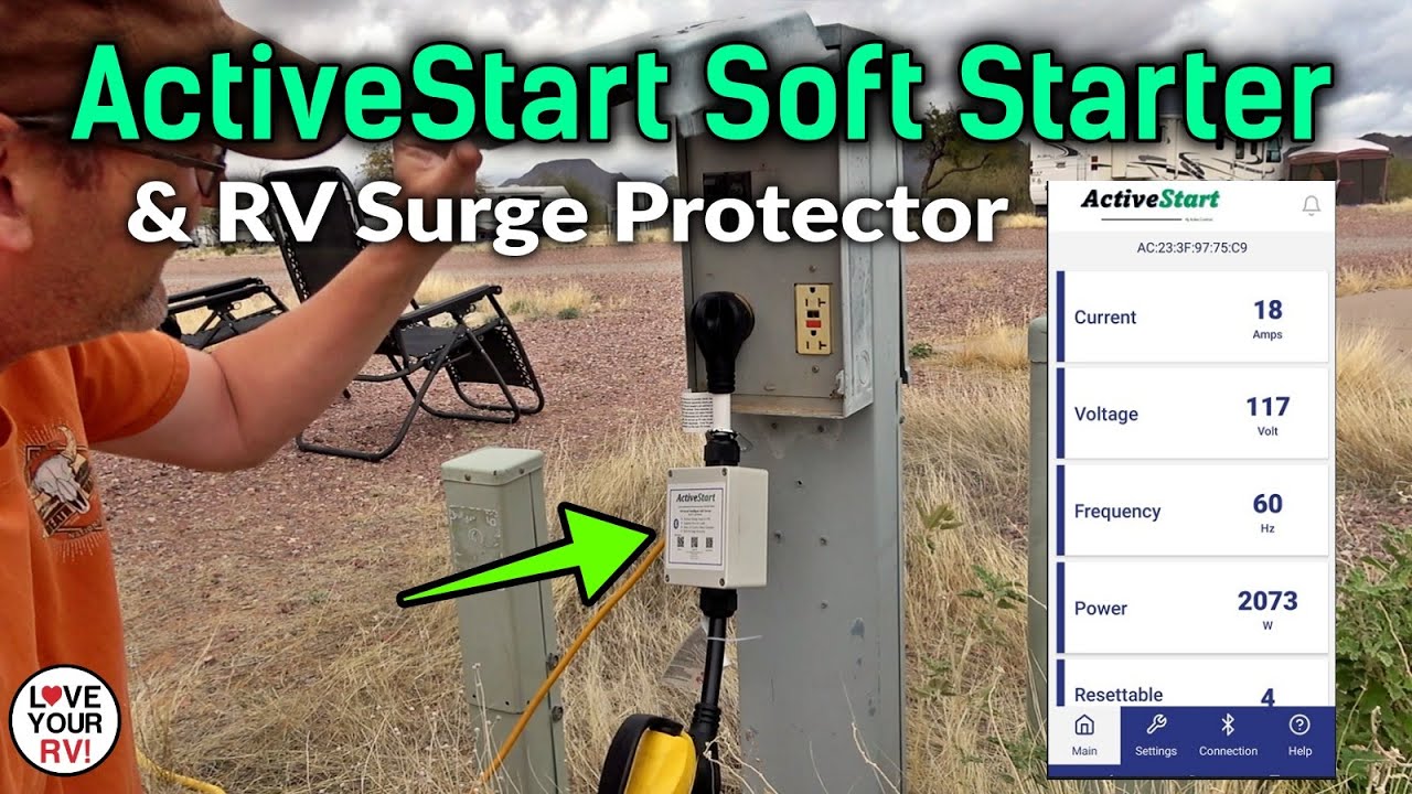 ActiveStart Soft Starter & RV Surge Protector Review - Part 1 Features & First Test using Park Power