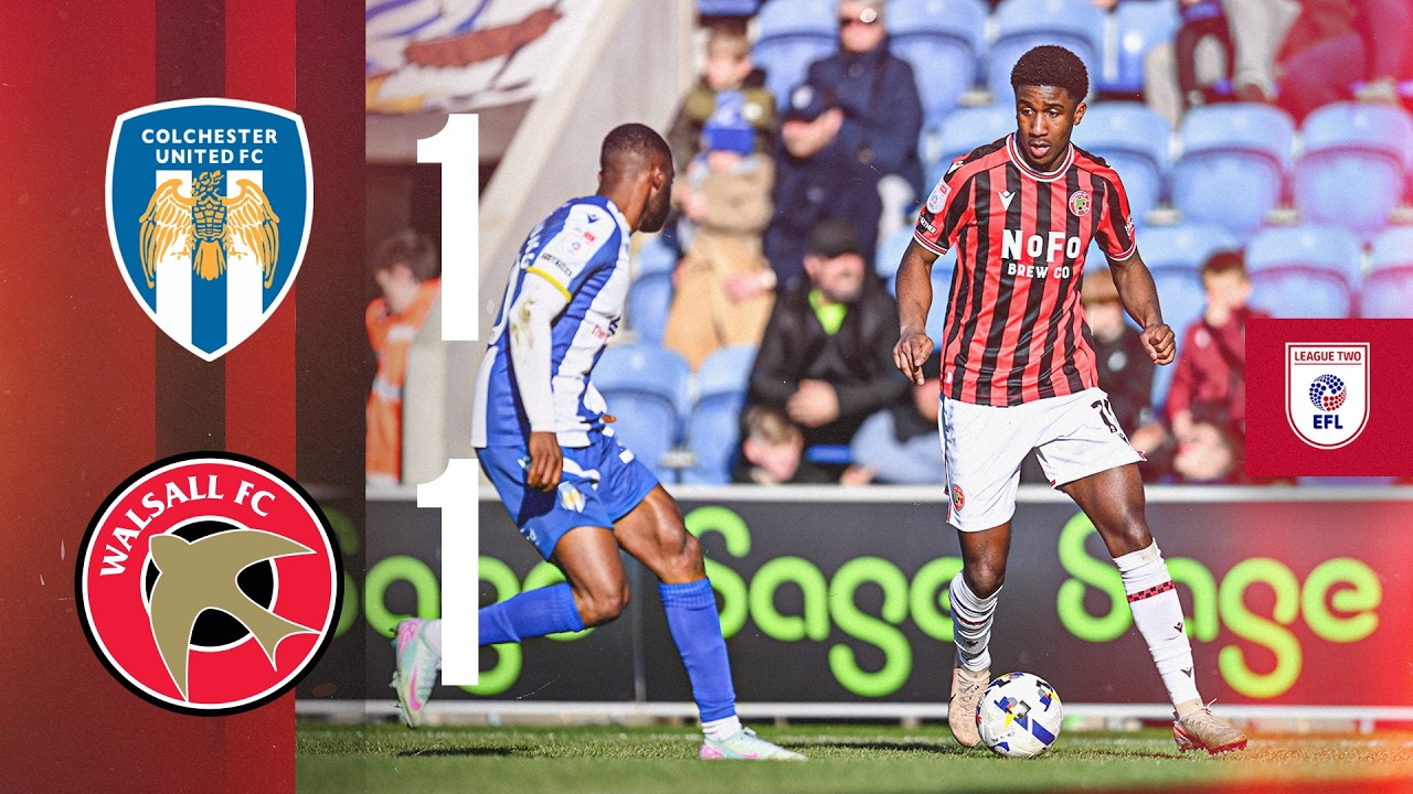 Highlights | Colchester United 1-1 Walsall
