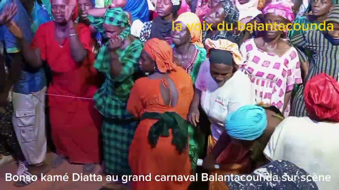 Bonso kam&eacute; Diatta au grand carnaval Balantacounda sur sc&egrave;ne premi&egrave;re &eacute;dition.