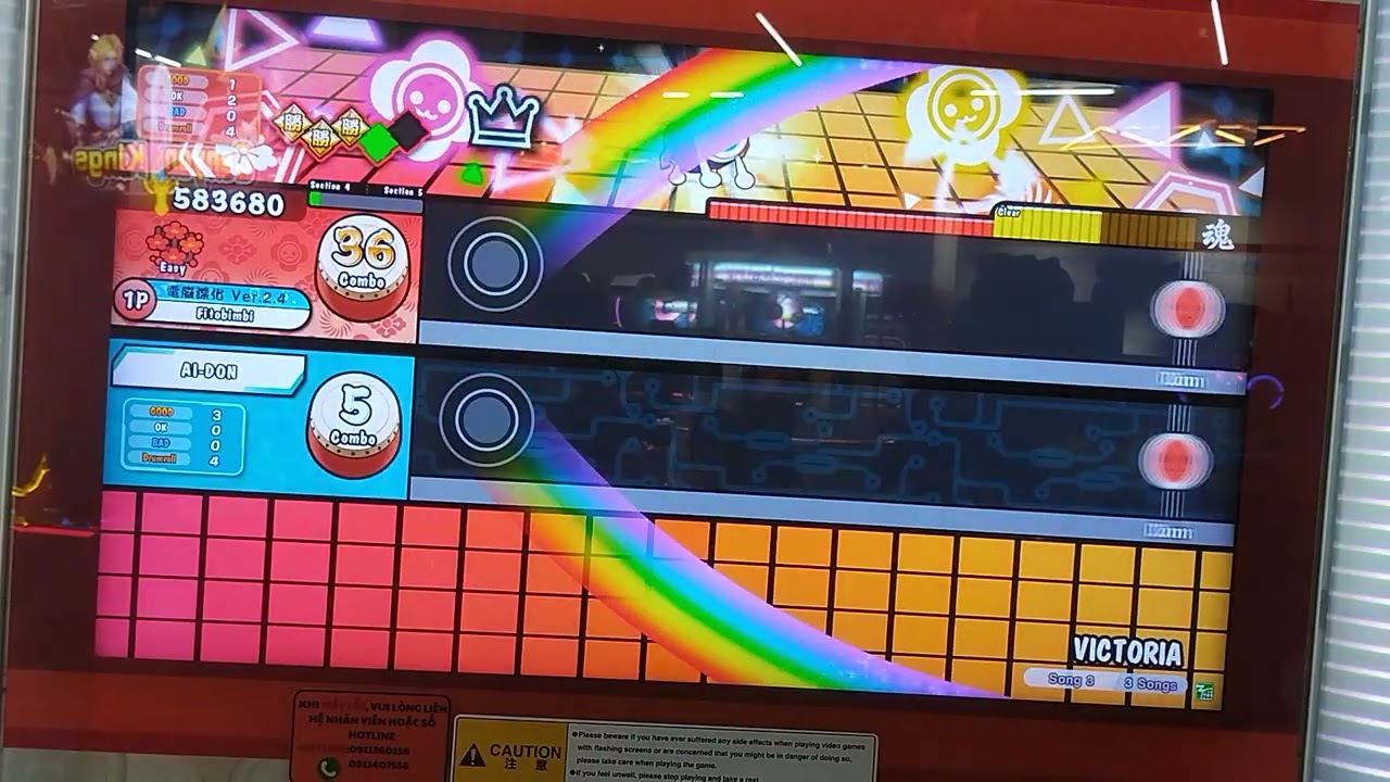 Taiko no Tatsujin(太鼓の達人)-VICTORIA Easy(AI Battle)