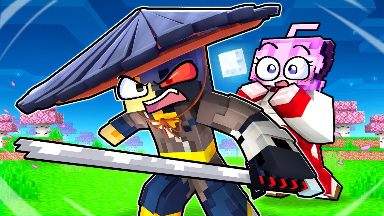 Playing Minecraft as a PROTECTIVE SAMURAI!