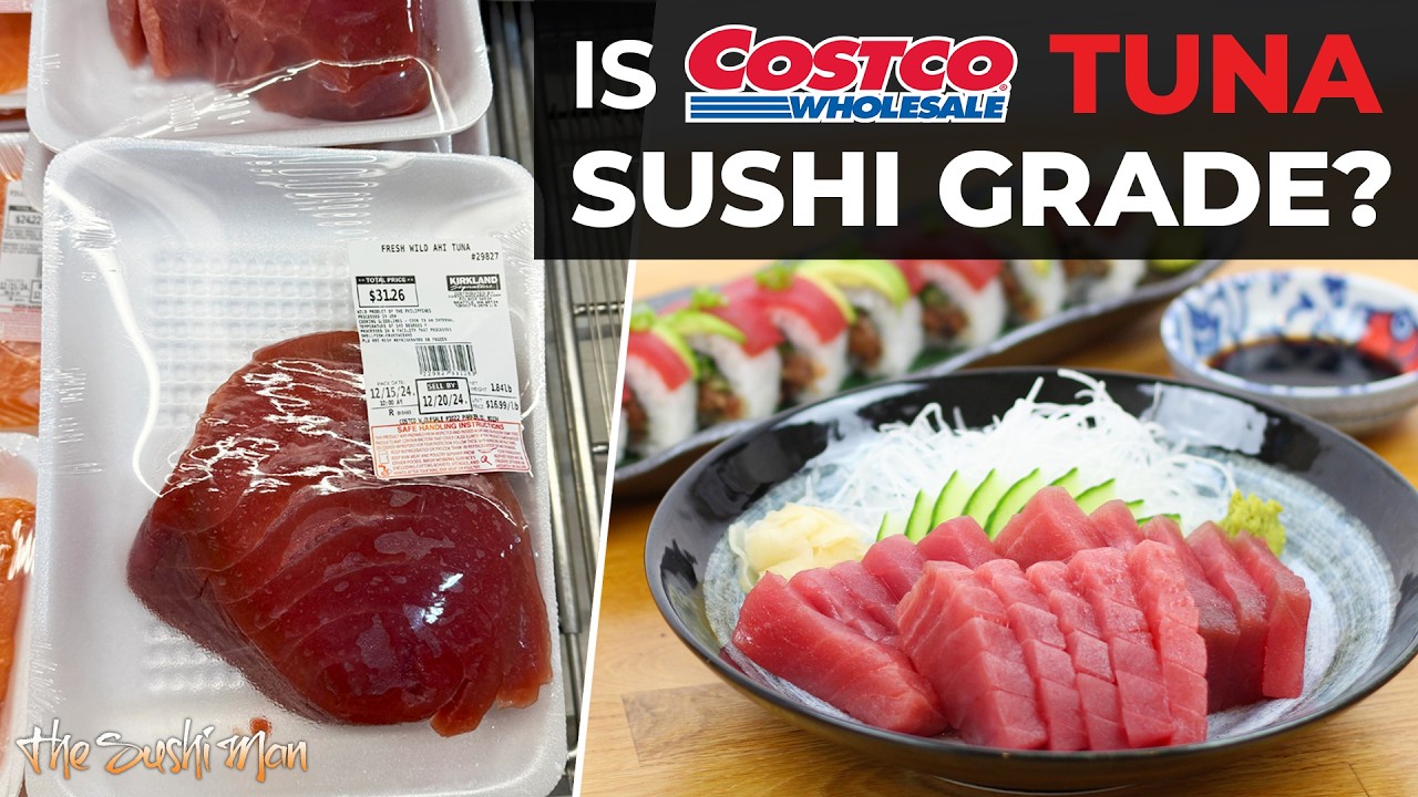 How to Use COSTCO AHI TUNA for Sushi and Sashimi with The Sushi Man