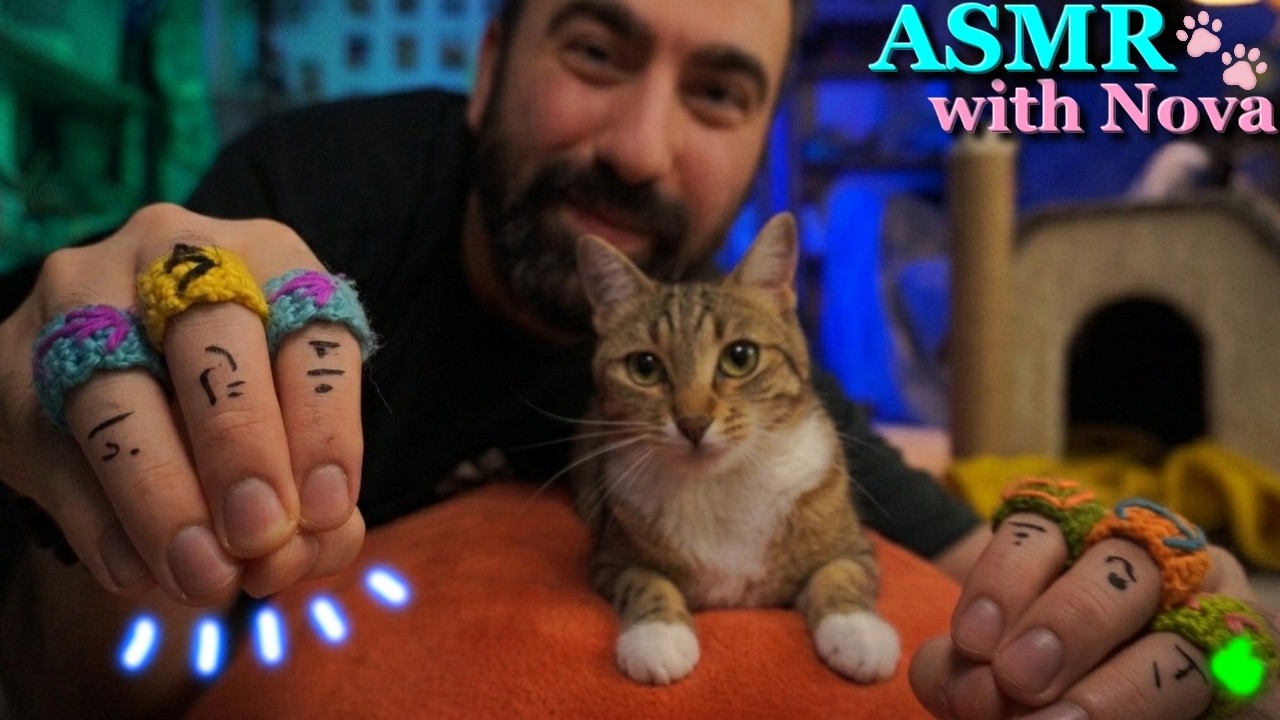 ASMR Массаж всего тела и очищение ауры с моей кошкой (Новой) 🐾