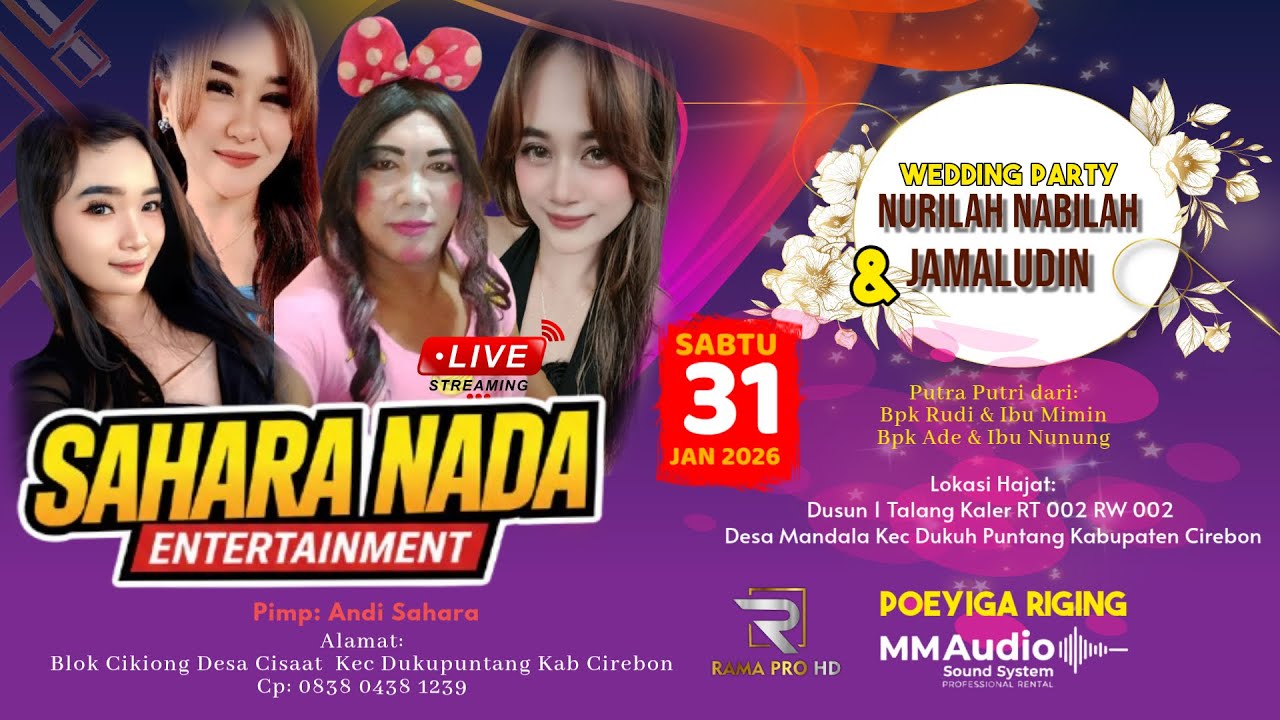 🔴 LIVE SAHARA NADA ENTERTAINMENT || MANDALA - DUKUHPUNTANG - CIREBON || 31 JANUARI 2026 ||