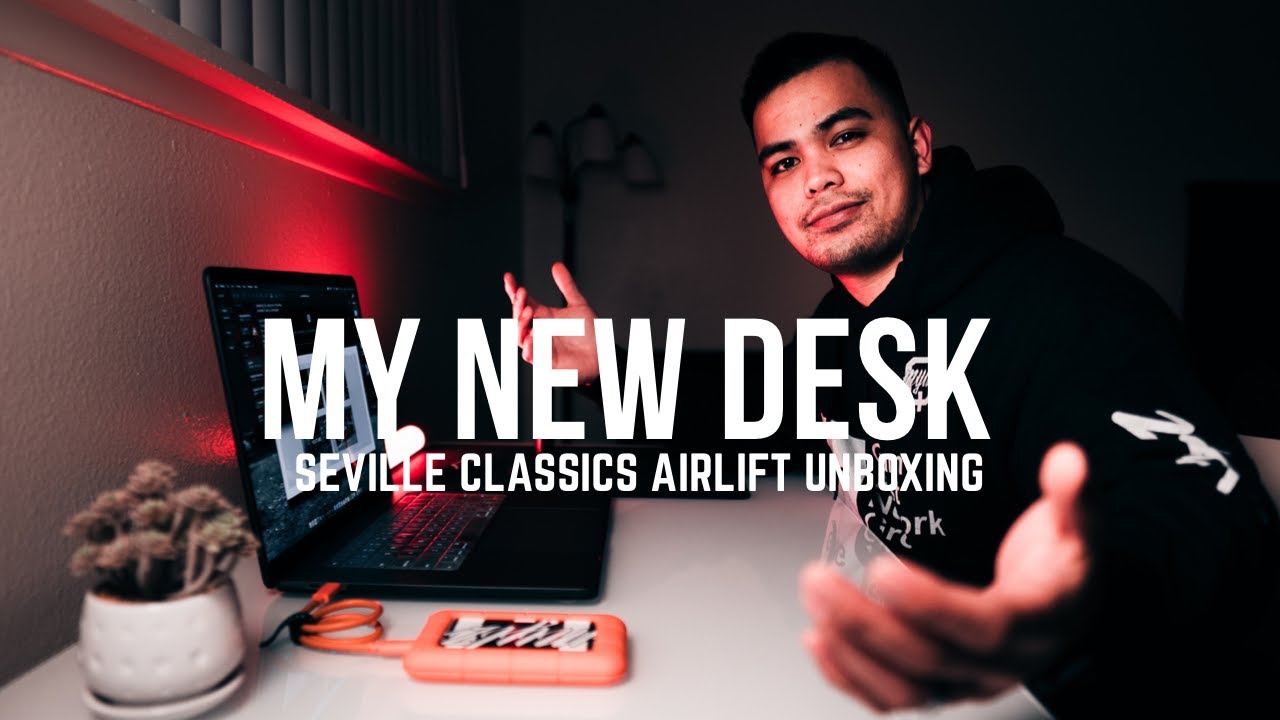 UNBOXING THE AIRLIFT DESK BY SEVILLE CLASSICS | TFJ:23