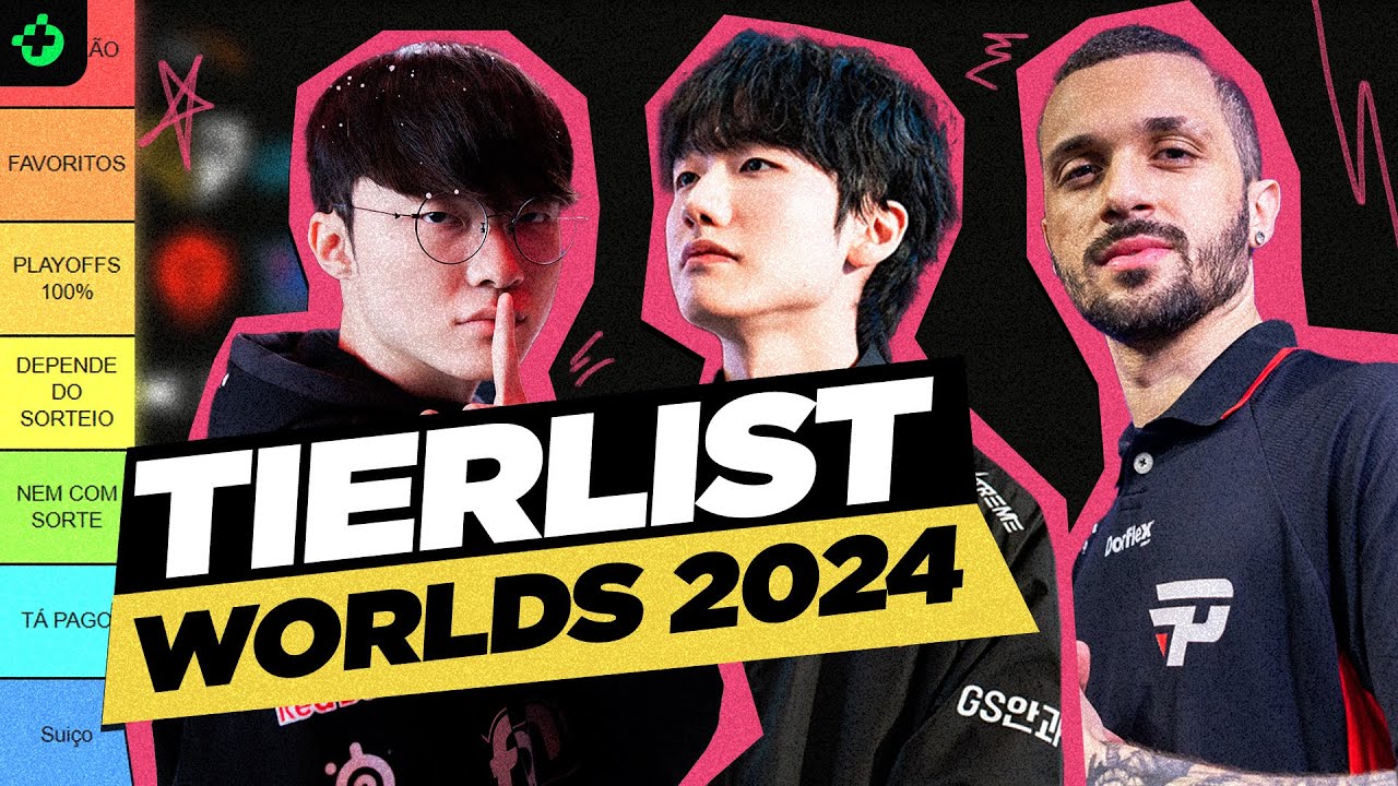 Quem ganha o Worlds 2024? - Tierlist
