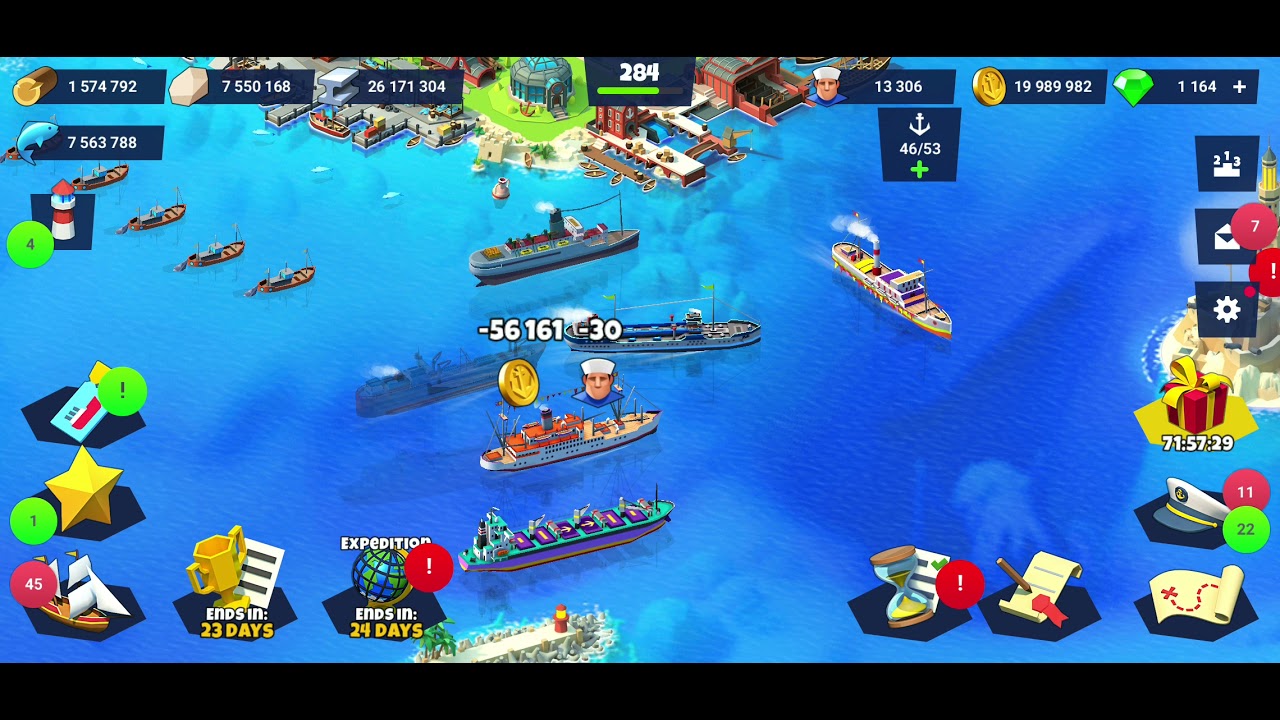 Seaport Gameplay Level 284 Sea Port: Ship Transport Tycoon & Business Game