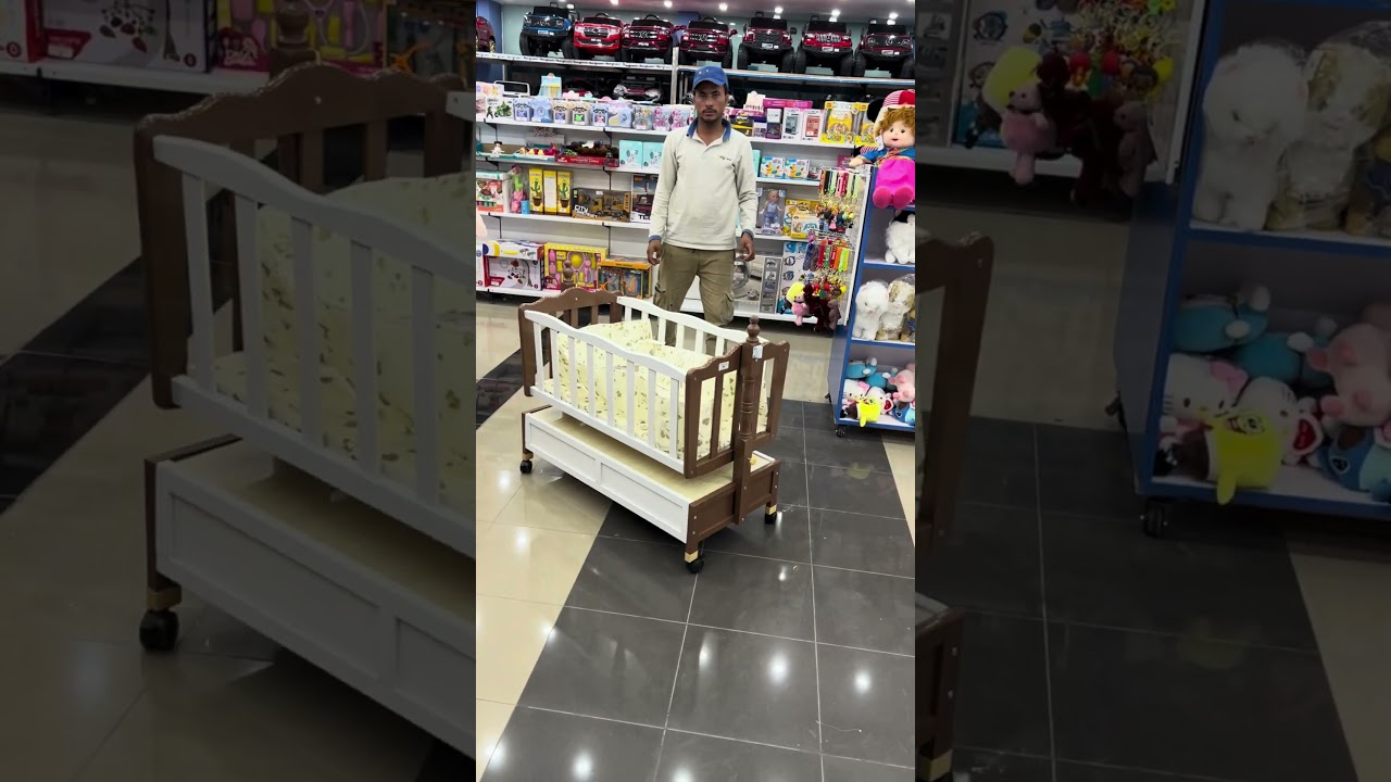 Wooden swing for Baby #babylandkp #swing #jhula #babycot #cot