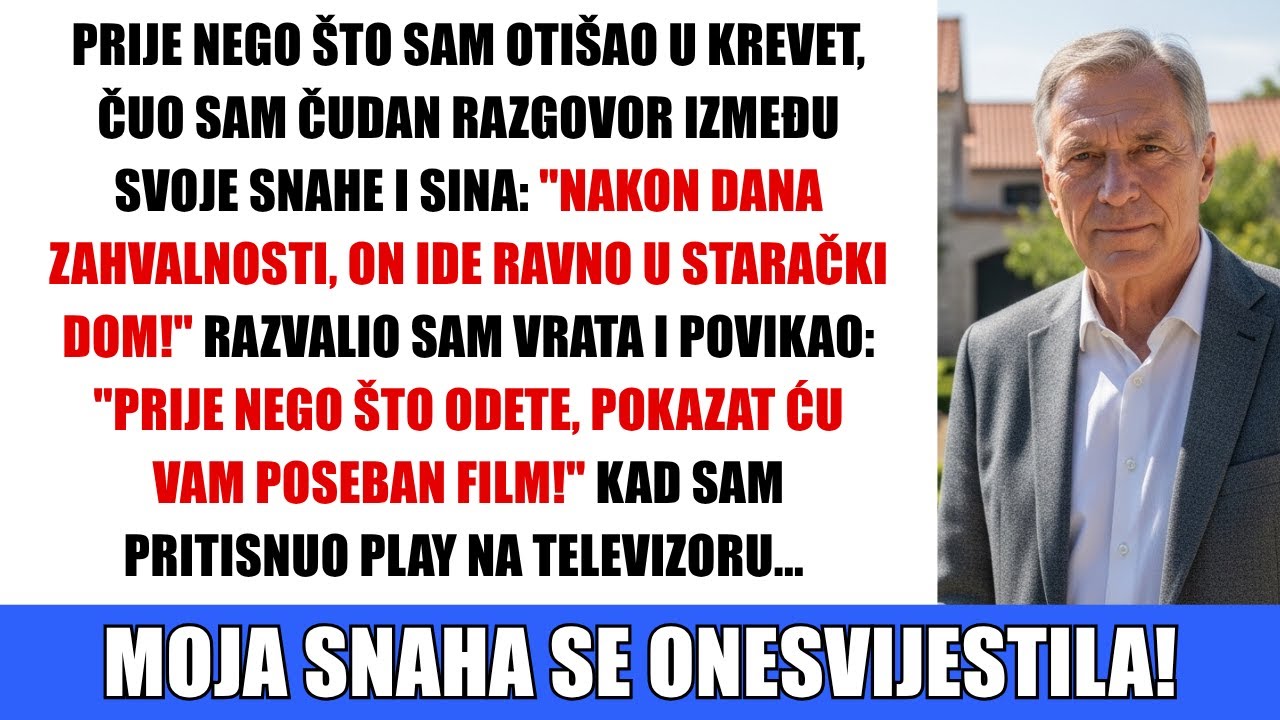 Prije nego što sam otišao u krevet, čuo sam čudan razgovor između svoje snahe i sina...