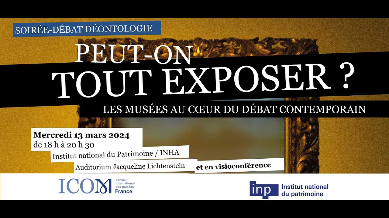 Peut-on tout exposer ? - Soirée-débat de déontologie - mercredi 13 mars 2024