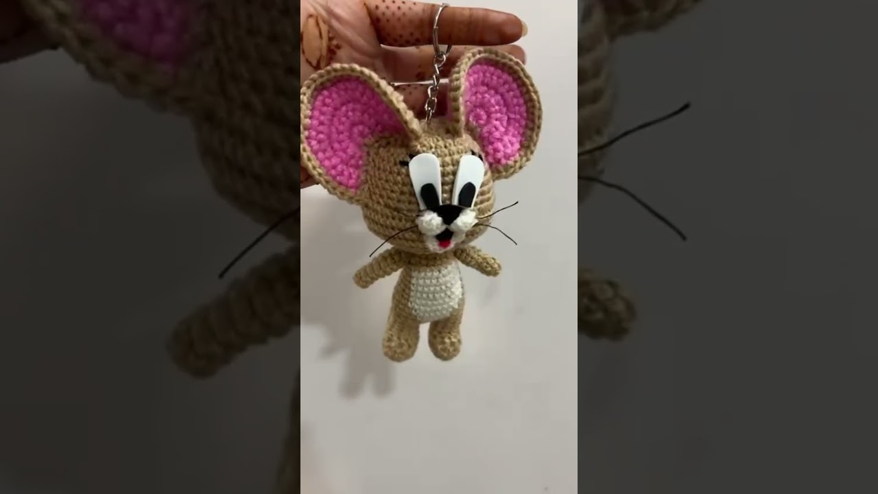 How to Make a Cute Jerry with Crochet Techniques #crochetdoll #amigurumi #cute #crochet #handmade
