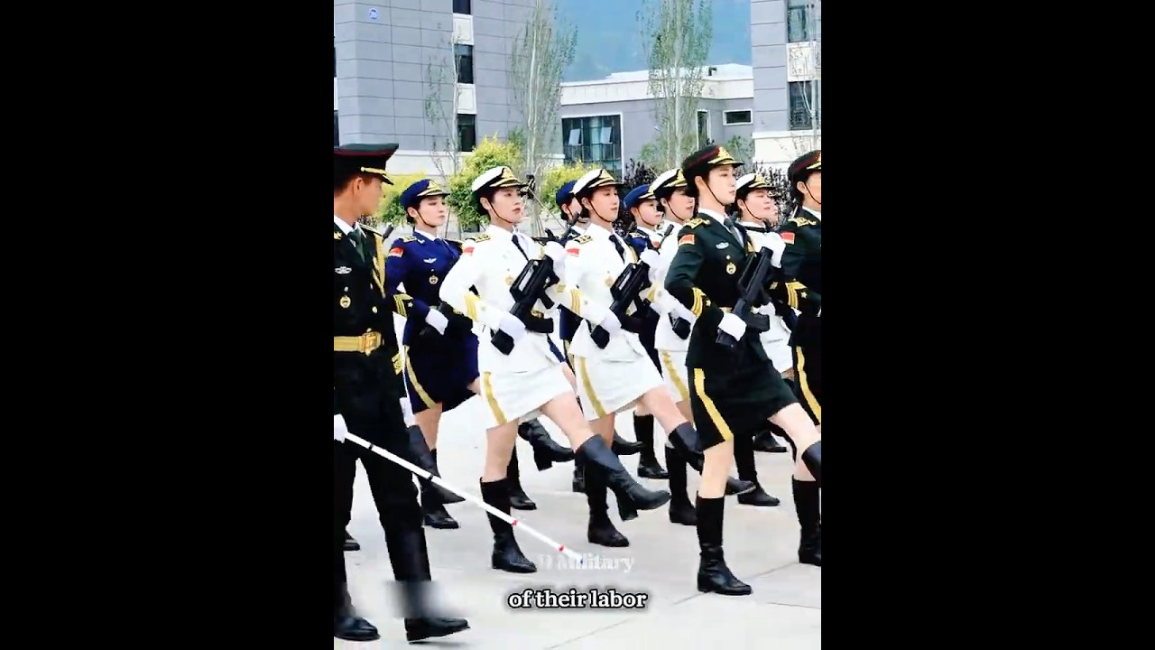 Behind the Flawless March of Chinese Female Soldiers #military #training