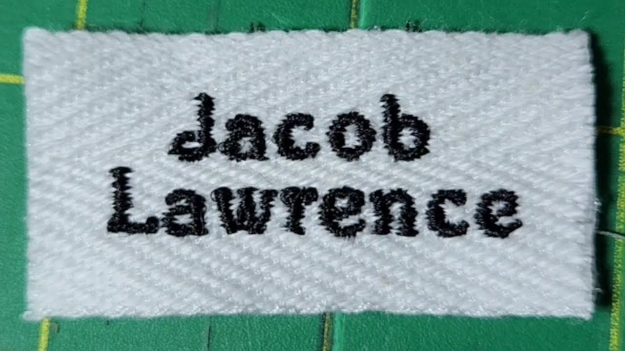 Making lots of clothing labels all at once - saves time!