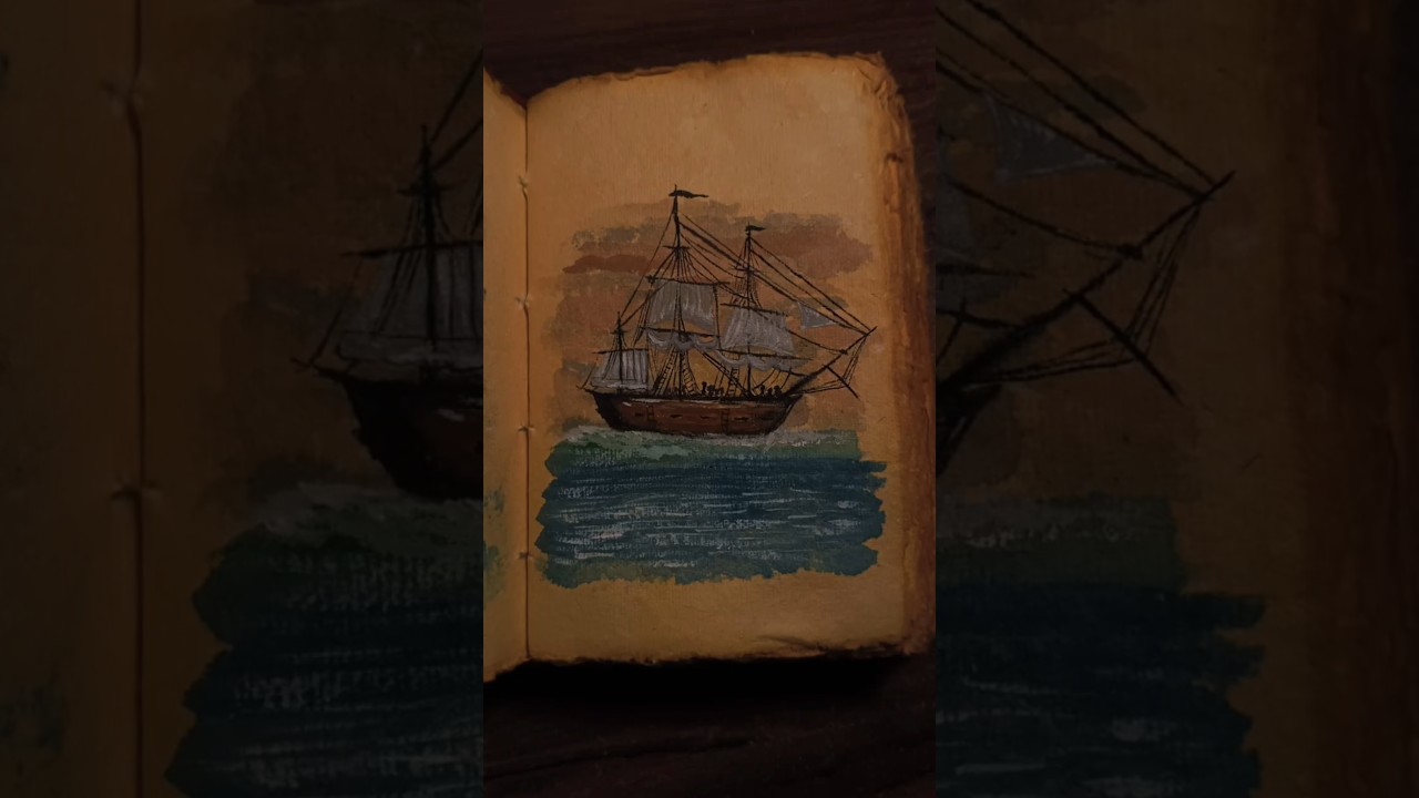 old ship #art #painting #drawing #shorts #viral #simple