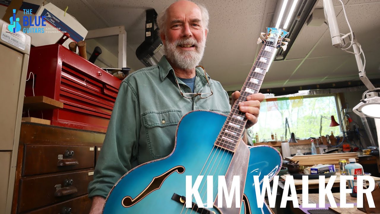 Luthier KIM WALKER is Reunited with The Blue Empress Archtop Guitar - The Blue Guitar Collection