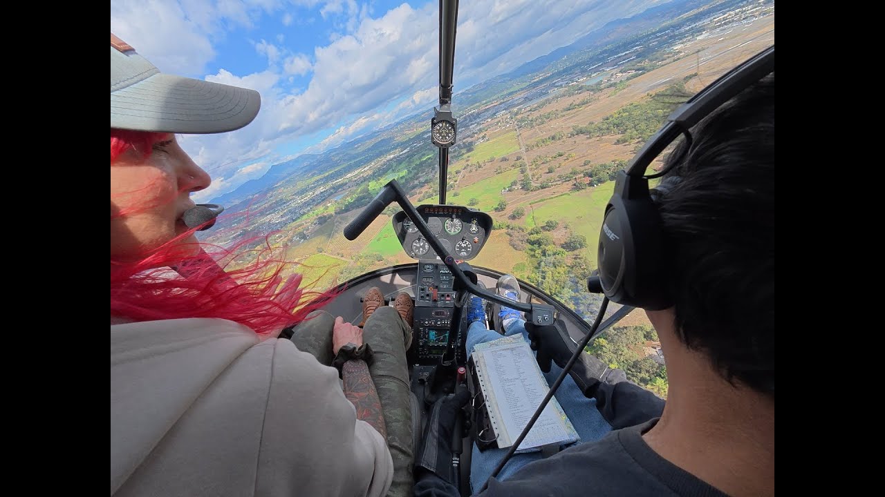 Lesson #166 Robinson R22 Helicopter, Sonoma Flight Academy.