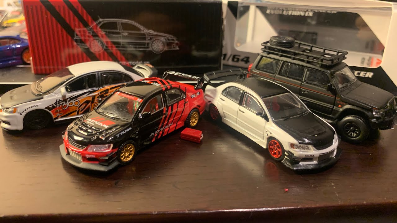 1/64三菱スペシャル！ランエボⅨ・Ⅹ　パジェロ　Lancer EvolutionⅨ、Pajero、マイスト、CMモデル、BMクリエーション開封