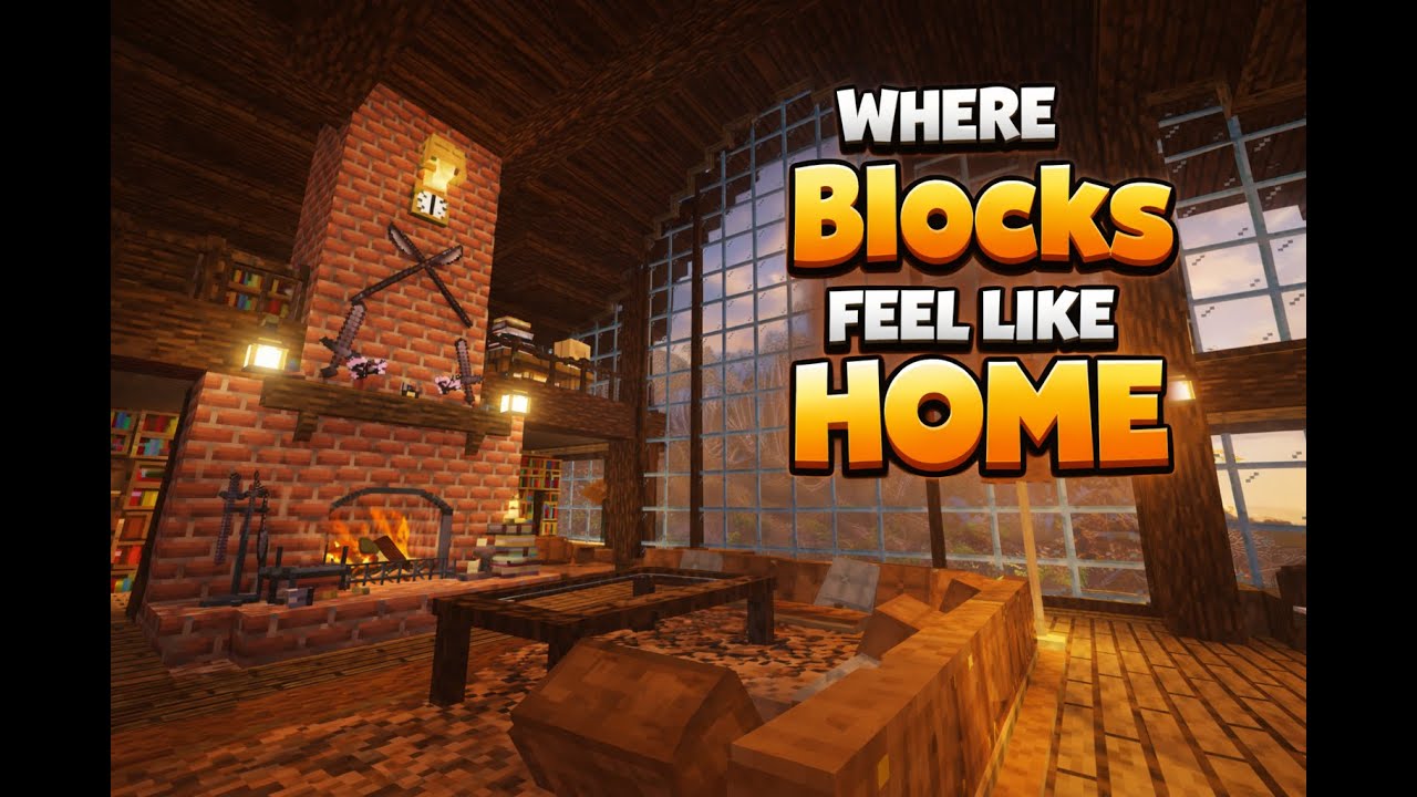 Warm Minecraft Refuge | Fireplace Crackles & Original Soundtrack No Interruptions
