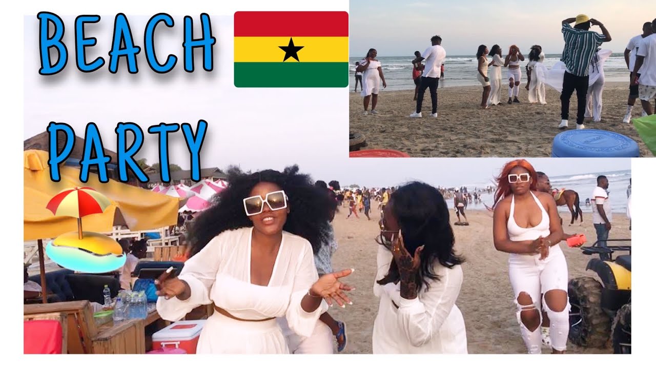 ALL NIGHT PARTY @LABADI BEACH 🏖ACCRA, GHANA 🇬🇭.  #beachparty #labadibeach #accraghana