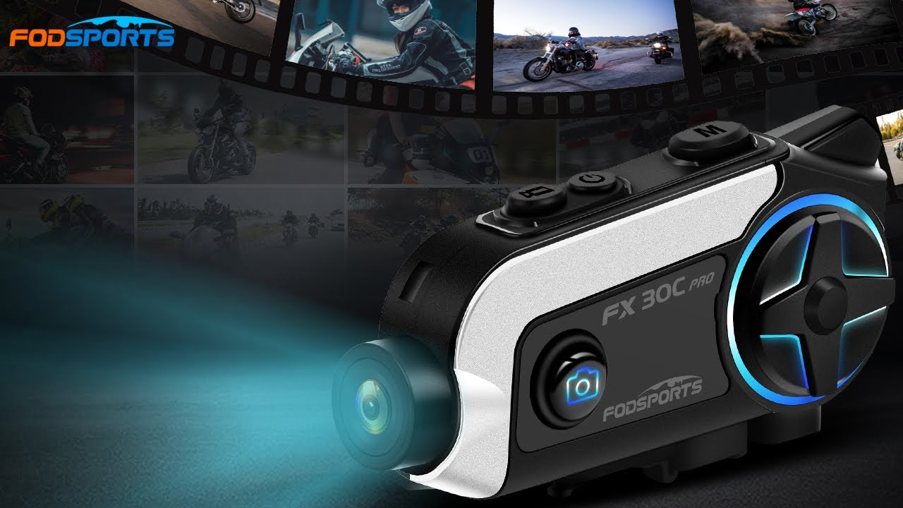 How To Use The FX30C PRO Intercom Headset Motorcycle Camera Function?