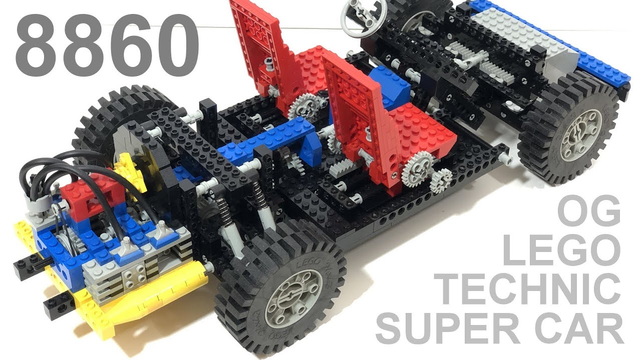 Обзор шасси винтажного автомобиля LEGO Technic #8860