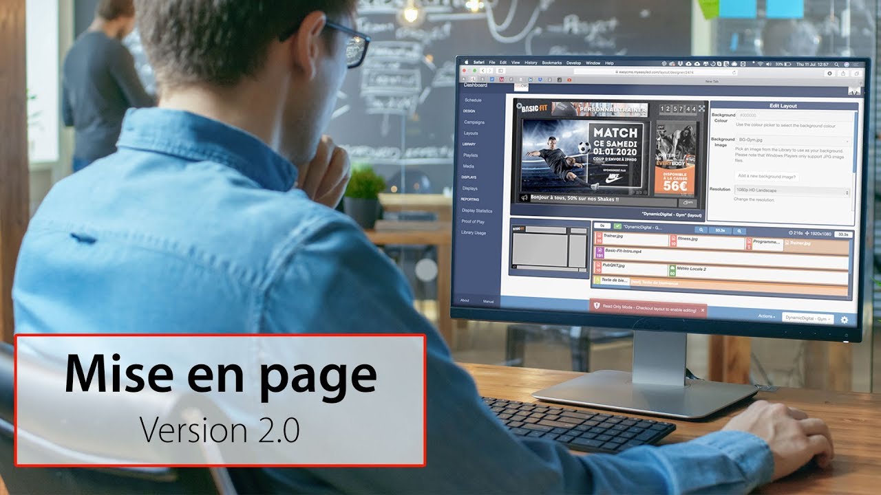 Xibo easyCMS - Tutoriel Mise En Page