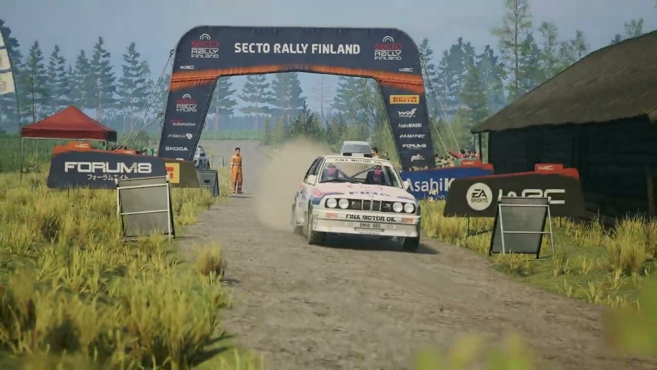 Let's drive EA WRC BMW M3 Evo Rally at Leustu Finland.
